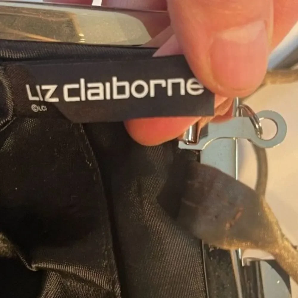Liz Claiborne Kiss Lock Chain & Strap Evening Crossbody Bag Handbag Purse Clutch